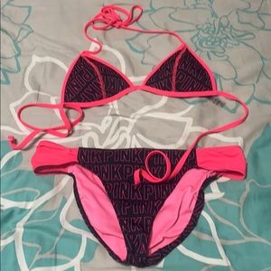 Pink bikini set
